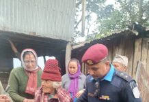 ८२ वर्षीया वृद्धाको उद्धार