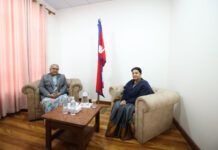 प्रधानमन्त्रीद्वारा निर्वाचनको वातावरण बनाउन भूमिका खेलिदिन पूर्वराष्ट्रपति भण्डारीलाई आग्रह