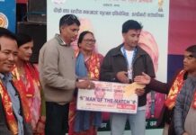 हल्दिवारीमा जारी फुटवलको फाइनलमा वडा नं–३ र ५ आमने सामने