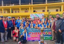 अर्जुनधारा महिला भलिबलको उपाधि पुलिसलाई