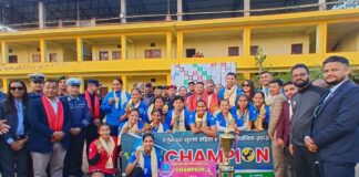 अर्जुनधारा महिला भलिबलको उपाधि पुलिसलाई