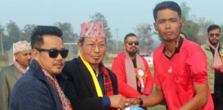 अर्जुनधारामा अन्तरपालिका यु–१८ फुटबल प्रतियोगिता शुरु