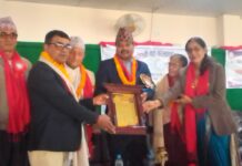 भवानी खानेपानीमा पत्रकार निरौला सम्मानित