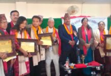 भवानी खानेपानीमा पत्रकार निरौला सम्मानित