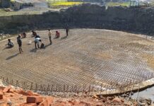 पथरी शनिश्चरेमा खानेपानी ट्याङ्कीहरू निर्माण हुँदै