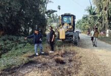 शहीद रत्नकुमार मार्गमा कालोपत्रे निर्माण कार्य शुरु