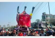 आधुनिकतासँगै सङ्कटमा पर्यो राना थारु समुदायको डोली–चन्डोल बोक्ने परम्परा