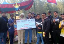 क्रिकेट प्रतियोगिताको उपाधि कनकाई एभेञ्जर्सलाई