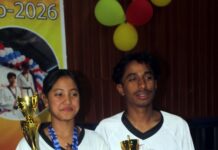 जिल्लास्तरीय तेक्वान्दो च्याम्पियनसीपमा झापा मेरीगोल्ड प्रथम