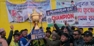 ‘प्रभुराम राई आमन्त्रित फुटबल कप–२०८२’को उपाधि नेर्पा स्पोर्ट्सलाई