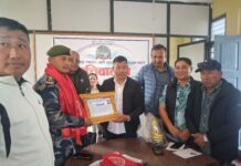 झापाबाट सरुवा भएका सशस्त्र प्रहरी उपरीक्षक भण्डारीलाई सम्मान