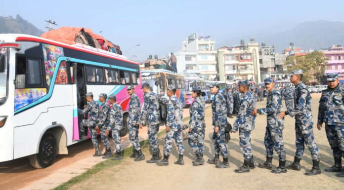 सशस्त्र प्रहरी हेडक्वार्टरबाट निर्वाचनमा खटिए एक हजार ६०० भन्दा बढी जनशक्ति