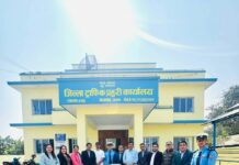 आइएमई लाइफ इन्सुरेन्सले प्रहरीलाई दियो वाटर डिस्पेन्सर