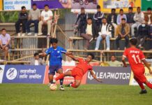 त्रिभुवन आर्मी फुटबल क्लब झापा गोल्डकपको सेमिफाइनलमा