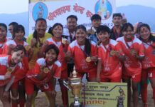 पवित्रहाङमा गोल्डकपको उपाधि दारिम्बा पाँचथरलाई