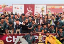 सहाराले १२ वर्षपछि चुम्यो आहा रारा पोखरा गोल्डकपको उपाधि