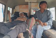 घरको खम्बाले किच्दा एक गम्भीर घाईते