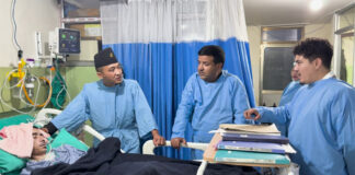 जेनजी आन्दोलनका घाइतेसँग गृहमन्त्री