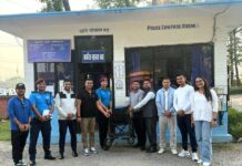 रोट्रयाक्ट क्लबद्वारा प्रहरी कार्यालयलाई ह्वीलचेयर हस्तान्तरण