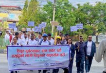 विद्युतीय सुरक्षा दिवस : सचेतनाका लागि विराटनगरमा प्रभातफेरी