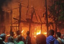 उदयपुरको बेल्टार बजारमा आगलागी हुँदा दुई जनाको मृत्यु