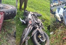 तीन वटा मोटरसाइकल ठोक्किँदा एक जनाको मृत्यु, चार घाइते