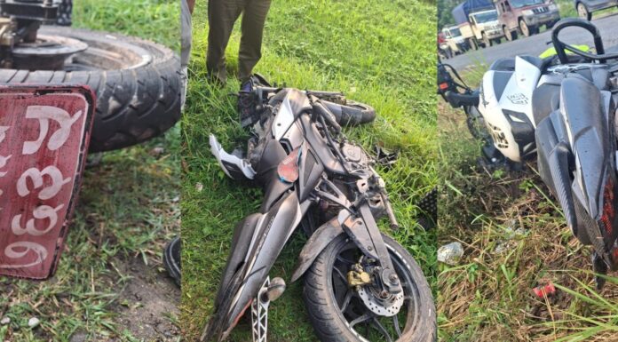 तीन वटा मोटरसाइकल ठोक्किँदा एक जनाको मृत्यु, चार घाइते