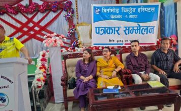 बिर्तामोड चिल्ड्रेन अस्पतालद्वारा निःशुल्क स्वास्थ्य शिविर गर्दै