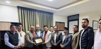 कांग्रेस सभापति थापालाई सम्मान