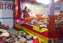 सिंहदेवीमा आयोजित श्रीमद् देबि भागवत महापुराणमा भक्तजनको घुईचो